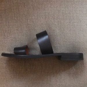 & Other Stories Black Leather Sandals